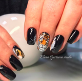 Tiger Nail Art