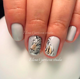 Tiger Nail Art